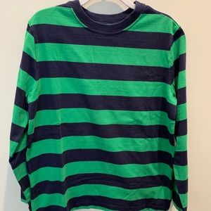 Hanna Andersson Rugby Stripe LS t-shirt - 140 cm/US10